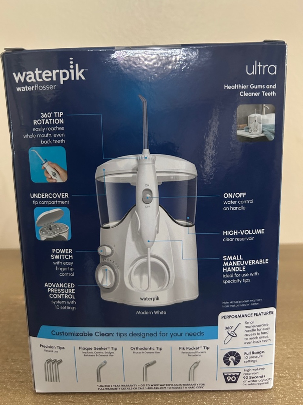 Waterpik Water Flosser Ultra with 10 settings NIB - Picture 3 of 3